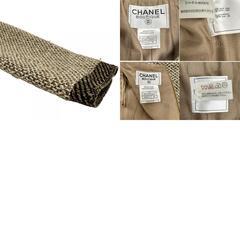 【CHANEL/シャネル】 P11615/P11505 ジャケット・スカート セットアップ ツイード ベージュ レディース【中古】【真子質店】【GD】【Yxx】の画像