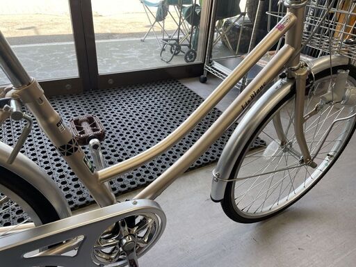 あさひ 24インチ 6段変速 自転車 ママチャリ Lis Blanc 鍵 荷台 ライト付き 女性 子供 札幌市手稲区