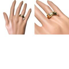 14号【CARTIER/カルティエ】 リング・指輪 トリニティ K18YGイエローゴールド 18金/K18PGピンクゴールド 18金/K18WG 8.6g サイズ54　シリアル刻印無し（古いモデル） レディース【中古】【真子質店】【BL】【KKx】