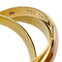 14号【CARTIER/カルティエ】 リング・指輪 トリニティ K18YGイエローゴールド 18金/K18PGピンクゴールド 18金/K18WG 8.6g サイズ54　シリアル刻印無し（古いモデル） レディース【中古】【真子質店】【BL】【KKx】