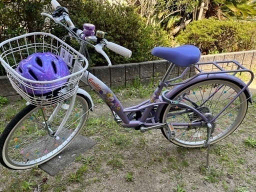 自転車　
22インチ　子ども用　ヘルメットセット