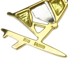 ヨットモチーフ ペンダントトップ K18ゴールド 18金/Pt900プラチナ 2.5