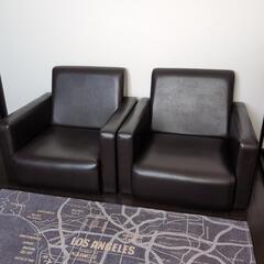 【お話し中】一人掛けローソファ　２脚セット