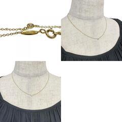 【TIFFANY&Co./ティファニー】 ダイヤモンド推定 0.08ct ネックレス バイザヤード K18YGイエローゴールド 18金 1.9g 41cm レディース【中古】【真子質店】【BL】【DYT】の画像