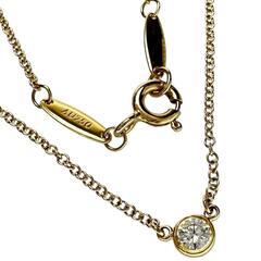 【TIFFANY&Co./ティファニー】 ダイヤモンド推定 0.08ct ネックレス バイザヤード K18YGイエローゴールド 18金 1.9g 41cm レディース【中古】【真子質店】【BL】【DYT】の画像