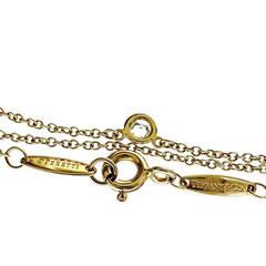 【TIFFANY&Co./ティファニー】 ダイヤモンド推定 0.08ct ネックレス バイザヤード K18YGイエローゴールド 18金 1.9g 41cm レディース【中古】【真子質店】【BL】【DYT】の画像