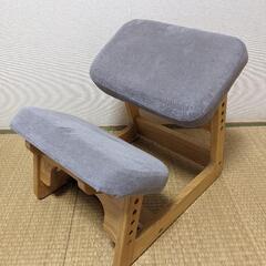 ベルメゾン 背筋ピント学習チェア　ライトグレー  学習椅子