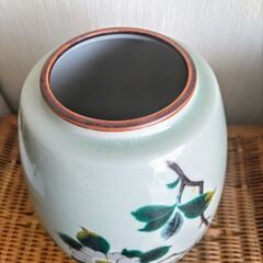 美品✨九谷清栄　九谷焼　壺（花瓶）の画像
