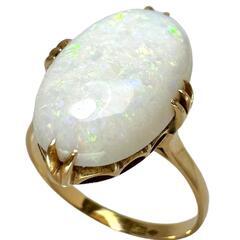 16号 オパール リング・指輪 K18ゴールド 18金 3.7g レディース【中古