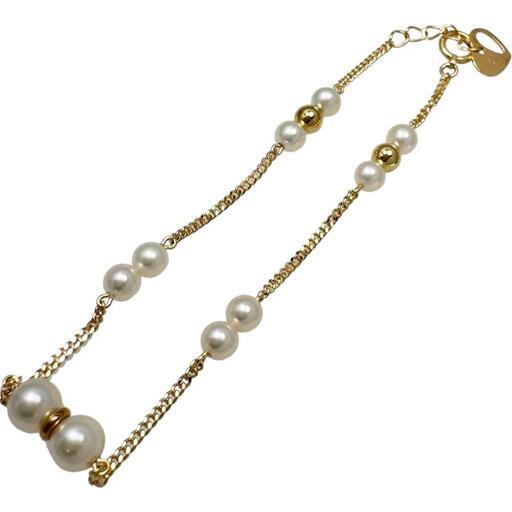 ステーションデザイン アコヤ真珠4.1〜5.2mm ブレスレット K18ゴールド 18金 3.0g 17.5cm レディース【中古】【真子質店】【NN】【TTx】