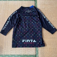 FINTA サッカー　フットサル　シャツ　練習着　七分袖　プラクティスシャツ　黄色　青色　Mサイズ　の画像