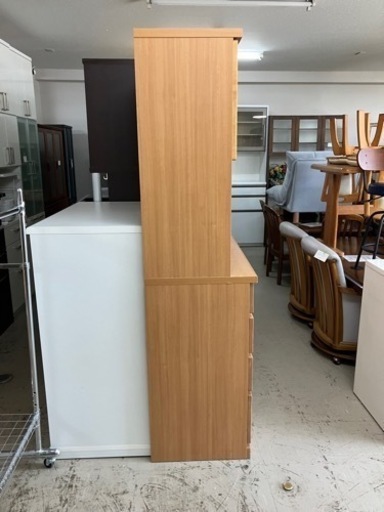 ☆値下げ☆K2404-373 サンウッディ オープンボード 120 OP サクラ レンジ台下ダボ一つ無し 中古