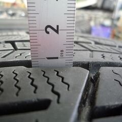 タイヤ付きホイール 4本セット BALMINUM 5穴 114.3 IS38 7J 17インチ スタッドレス ダンロップ SJ8 225/65R17 中古 苫小牧西店の画像