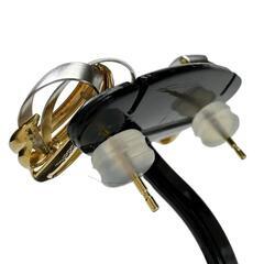 コンビデザイン ピアス K18ゴールド 18金/Pt900プラチナ 1.7g