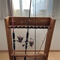 釣竿2本とスタンドセット