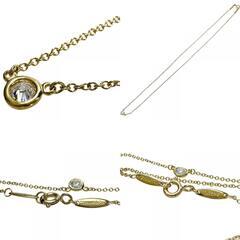 【TIFFANY&Co./ティファニー】 ダイヤモンド推定 0.1ct ネックレス バイザヤード K18ゴールド 18金 1.8g 41cm レディース【中古】【真子質店】【BL】【DxK】の画像