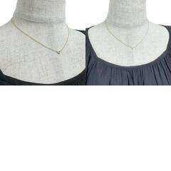 【TIFFANY&Co./ティファニー】 ダイヤモンド推定 0.1ct ネックレス バイザヤード K18ゴールド 18金 1.8g 41cm レディース【中古】【真子質店】【BL】【DxK】の画像