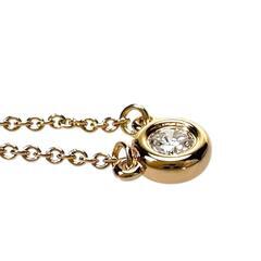 【TIFFANY&Co./ティファニー】 ダイヤモンド 0.10ct ネックレス バイザヤード K18PGピンクゴールド 18金 2.5g 41cm レディース【中古】【真子質店】【BL】【MoKT】の画像