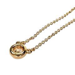 【TIFFANY&Co./ティファニー】 ダイヤモンド 0.10ct ネックレス バイザヤード K18PGピンクゴールド 18金 2.5g 41cm レディース【中古】【真子質店】【BL】【MoKT】の画像