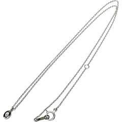 プチ ダイヤモンド ネックレス K18WGホワイトゴールド 18金 1.3g 40cm