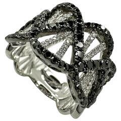 13号 ブラックダイヤモンド 計0.91ct ダイヤモンド 計0.19ct リング