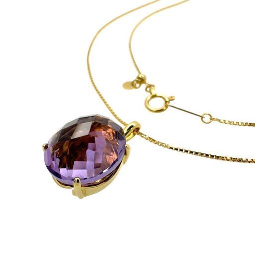 アメジスト 5.22ct ネックレス K18ゴールド 18金 4.6g 45cm レディース【中古】【真子質店】【NN】【MaxMi】 35,750円