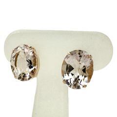 モルガナイト 2.40/2.20ct ピアス K18PGピンクゴールド 18金 1.8g