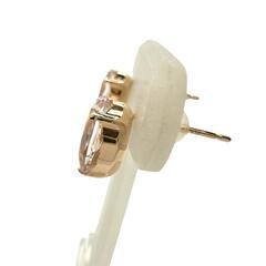 モルガナイト 2.40/2.20ct ピアス K18PGピンクゴールド 18金 1.8g