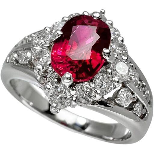 と*ん様 ☆超美品 Pt900 ルビーリング R0.645ct 11.5号☆ と*ん様 ☆超美品 Pt900 ルビーリング R0.645ct 11.5号☆