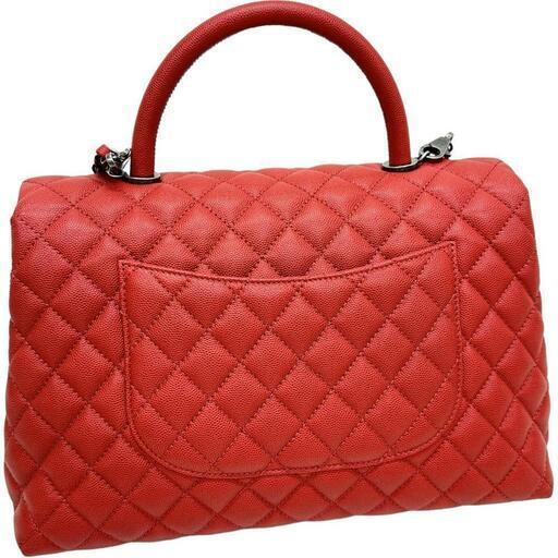 【CHANEL/シャネル】 マトラッセ ココハンドル29 A92991 2WAY ハンドバッグ ギャラ有/シール有 ショルダーバッグ 23番台（2016年頃） キャビアスキン レッド レディース【中古】【真子質店】【BL】【DMoMoD】