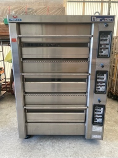 ■中古品 マルゼンデッキオーブン PEB３-222B 2016年制 3相200V 動作問題なし■