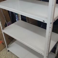 【中古♦美品】軽量ラック スチールラック 棚 タナW900*D450*H1800　天地5段　の画像