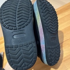 美品★洗浄済み女児19cmクロックスの画像