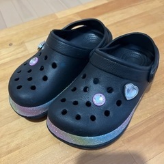 美品★洗浄済み女児19cmクロックス