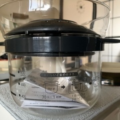 炊飯器のかわりに！ハリオ ガラスのレンジご飯の画像