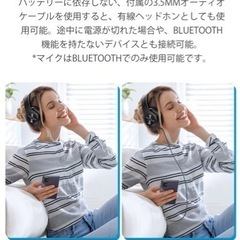 【新品未使用】ヘッドホン ワイヤレス ヘッドフォン ヘッドホン bluetooth ヘッドホン 有線無線 Bluetooth5.3 HIFI音質 35H連続使用 6種EQモード 折りたたみ式 音漏れ防止 収納ケース付き 音量調整可 軽量 音楽/映画 iPhone/Androidの画像