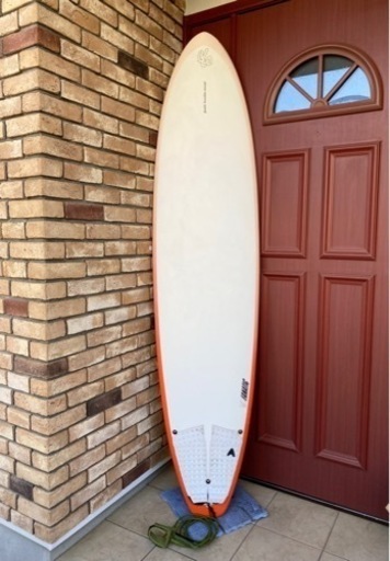 【平塚】サーフボード　ミッドレングス約220cm セミロング　サーフィン　ファンボード