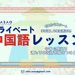 Private Chinese Lessons online - JPY 3000 ph (Tax included) - Tokyo, Kanagawa, Saitama, Chiba, Onlineの画像