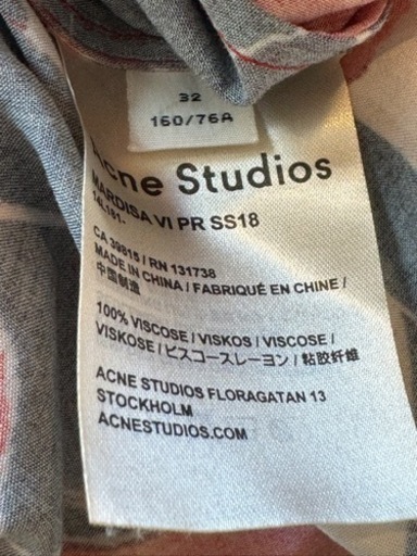 Acne Studios <美品> ワンピース　半袖