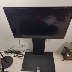 壁寄せテレビ台付テレビの画像