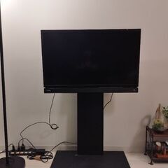 壁寄せテレビ台付テレビの画像