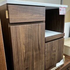 💕新品家具💕大川家具💕キッチンカウンター💕レンジボード💕食器棚💕80幅💕キッチンボード💕💕No.549● ※現金、クレジット、スマホ決済対応※の画像