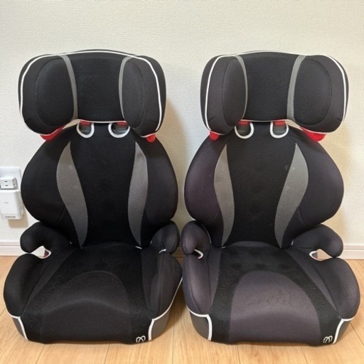 カーメイト エールベベ サラット ハイバック　ジュニアクアトロ　2個セット　車用ジュニアシート
