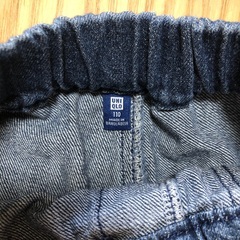 ユニクロ　ジーンズハーフパンツ　サイズ110　UNIQLOの画像