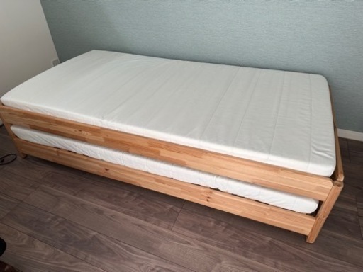 家具 ベッド シングルベッド　x2
