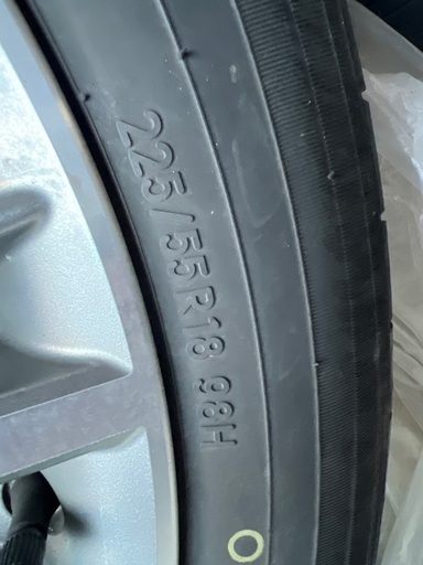 アウトランダーPHEV　GG3W　純正ホイール・タイヤ・ナット　4本セット　　225/55/R18