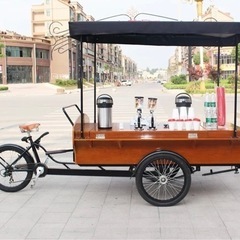 【福岡】カフェバイク cafebike 屋台 店舗 什器 ディスプレイ台 レストランテーブル 【直接引取限定】