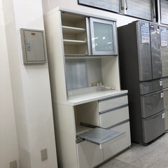 Pamounaレンジボードスライド扉ホワイトソフトクローズ【トレファク堺福田店】