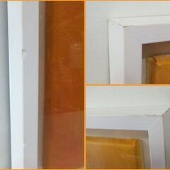 【自社配送は札幌市内限定】絵画 額入り 油絵 油彩 静物画 抽象画 インテリア 装飾 アート 額縁 作者不明 中古【USED】の画像