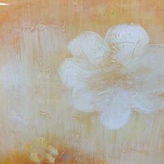 【自社配送は札幌市内限定】絵画 額入り 油絵 油彩 静物画 抽象画 インテリア 装飾 アート 額縁 作者不明 中古【USED】の画像